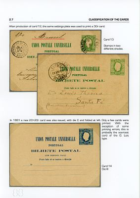 Portugal. Postcards. D. Luis. Right-hand ribbon. Embossed printing. Lutz Hohensang Collection. 