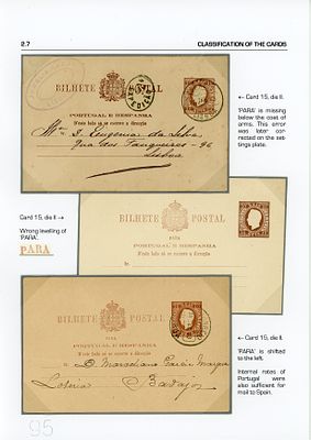 Portugal. Postcards. D. Luis. Right-hand ribbon. Embossed print. Lutz Hohensang Collection. The 