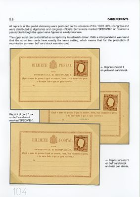 Portugal. Postcards. D. Luis Right-hand ribbon. Embossed print. Lutz Hohensang Collection. The 