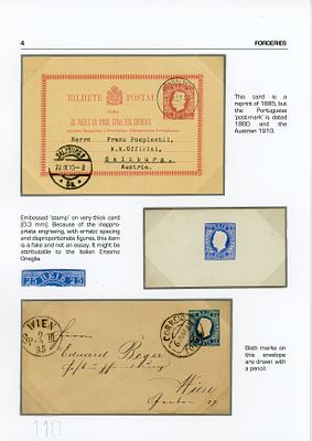 Portugal. Postal Stationery. D. Luis Straight ribbon. Embossed printing. Lutz Hohensang 