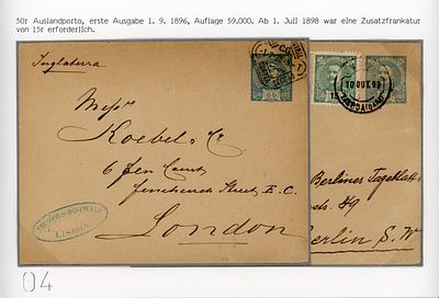 Postal stationery from the Lutz collection, 2 envelopes bearing the King Carlos I stamp. One 