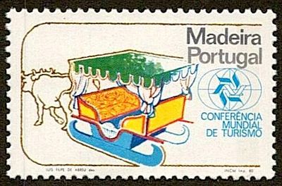 Portugal 1980 World Tourism Conference Madeira, Mf#1486 basket car, with omission error of rate 