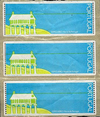 Portugal * 1992 – Espigueiro – Northern Portugal. With optical reading points. MF ETQ3. Strip 