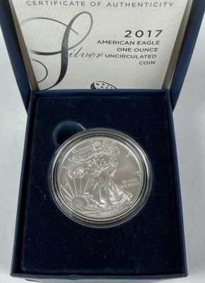 2017-W AMERICAN SILVER EAGLE. UNCIRCULATED, OGP