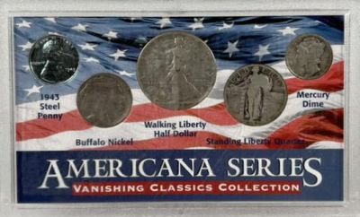 AMERICANA SERIES COIN COLLECTION. VANISHING CLASSICS COLLECTION. INCLUDES STEEL PENNY, BUFFALO 