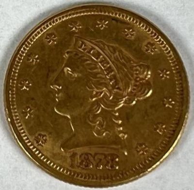 1878 U.S. $2.5 LIBERTY GOLD COIN. CIRCULATED