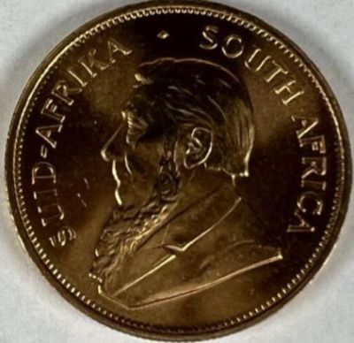 1982 S. AFRICA KRUGERRAND GOLD - ONE OUNCE. UNCIRCULATED, ONE OUNCE