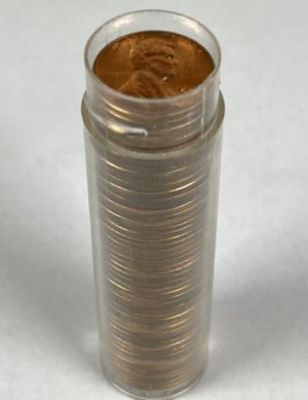 1959-D LINCOLN CENT ROLL - UNCIRCULATED. BU ROLL OF CENTS