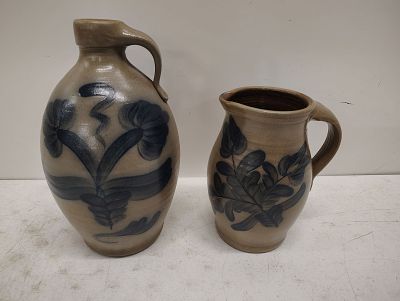 crocks. maple city pottery jug and pitcher good condition Dimensions: 12 x 13 x 8 in