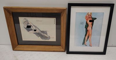 vargas prints. Alberto Vargas prints Dimensions: 2 x 14 x 17 in