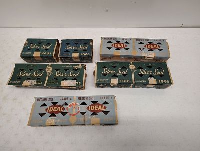 egg cartons. ideal silver seal Dimensions: 8 x 14 x 9 in