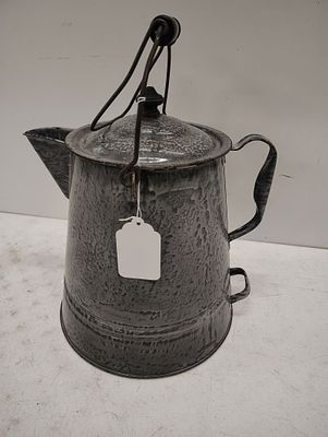 coffee pot. graniteware Dimensions: 13 x 13 x 13 in