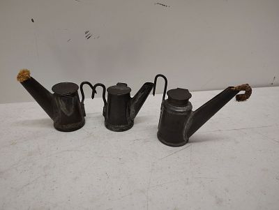 mining items. (3) wick lamps beal bros grier bros scranton Dimensions: 4 x 4 x 5 in