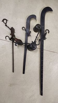 scales. (3) cast iron scales Dimensions: 8 x 48 x 14 in