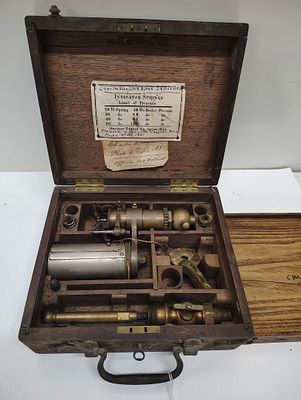 collectible. 1881 Buckeye Engine Co. indicator springs in original box Dimensions: 5 x 11 x 10 in