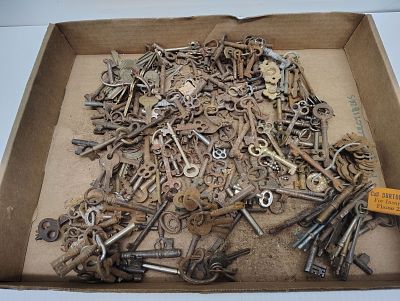 keys. skeleton keys they have rust Dimensions: 2 x 8 x 10 in