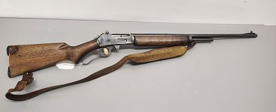 Gun. marlin model#: 336A 30-30 caliber serial number: E22262 Dimensions: 42 x 2 x 5 in