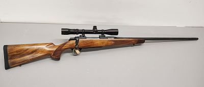 Gun. Browning Arms "Medallion" .338 Winchester mag Redfield 3x9 "tv" scope serial number: 