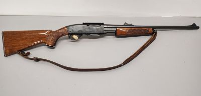 Gun. Remington 30-06 Gamemaster model: 760 with 3 loaded clips Dimensions: 43 x 3 x 5 in