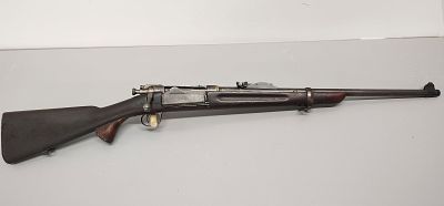 Gun. Springfield model: 1896 30-40 Krag serial number: 141025 piece has been added to stock 