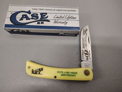 Knives. case sod buster jr 1837 150th john deere anniversary Dimensions: 1 x 5 x 2 in