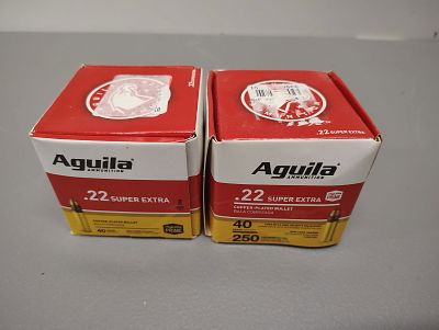 Ammo. aguila 500 rounds .22 ammo Dimensions: 3 x 6 x 4 in