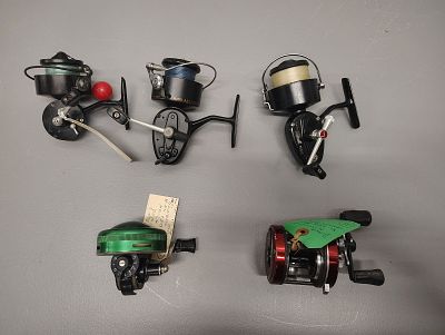 Fishing items. johnsons spinner citation model 110-A Diawa millionaire no.3RM mitchell 