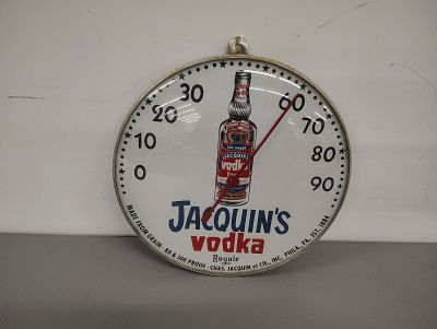 Thermometer. Jacquin's Vodka Dimensions: 10 x 10 x 2 in