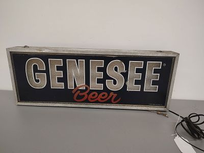 Beer light. Genesee Beer light lights up! Dimensions: 10 x 27 x 4 in