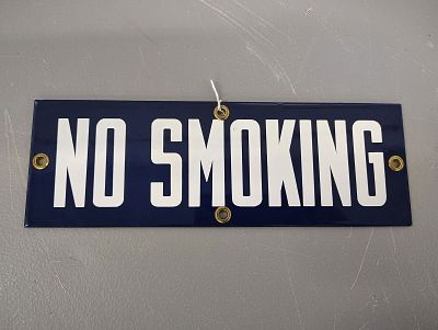 Sign. No smoking sign SSP Dimensions: 4 x 12 x 1 in