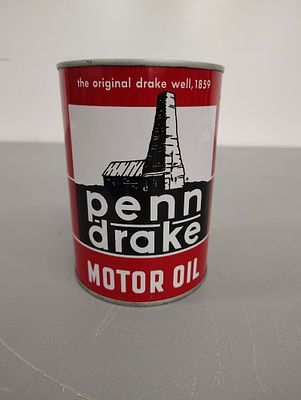 oil can. Penn Drake oil can - empty Dimensions: 6 x 4 x 4 in