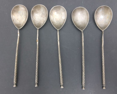 לוט 5 כפיות מיוחדות, אורך: 12.5 ס"מ