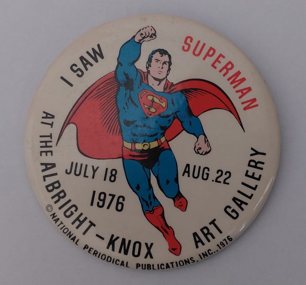 סיכה וינטג' של סופרמן שנת 1976 
. קוטר: 8.5 ס"מ בקירוב 
מצב טוב