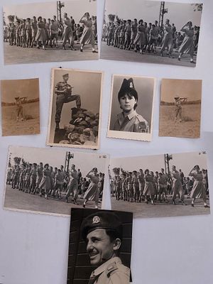 לוט צילומי חיילים, מילטריה בישראל. גדלים שונים, מצבים טובים. 9 פריטים.