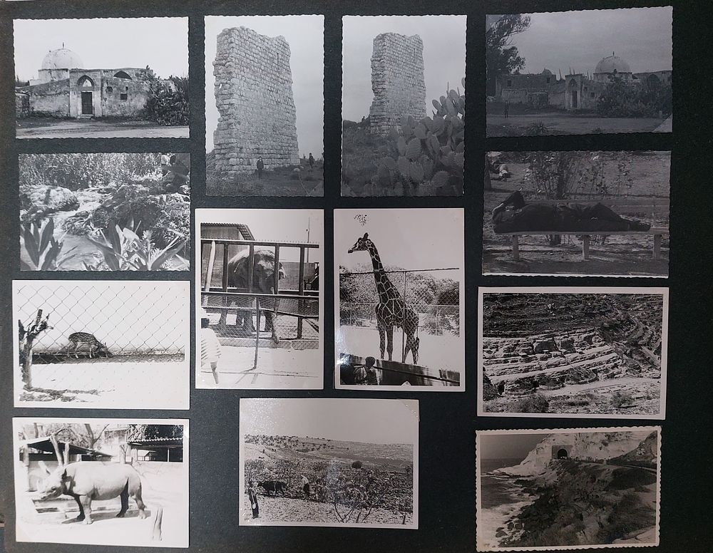 אלבום צילומים של מדינת ישראל - המון תמונות של אתרים שונים בארץ בניהם הכותל סמוך לשחרור, דגם בית 