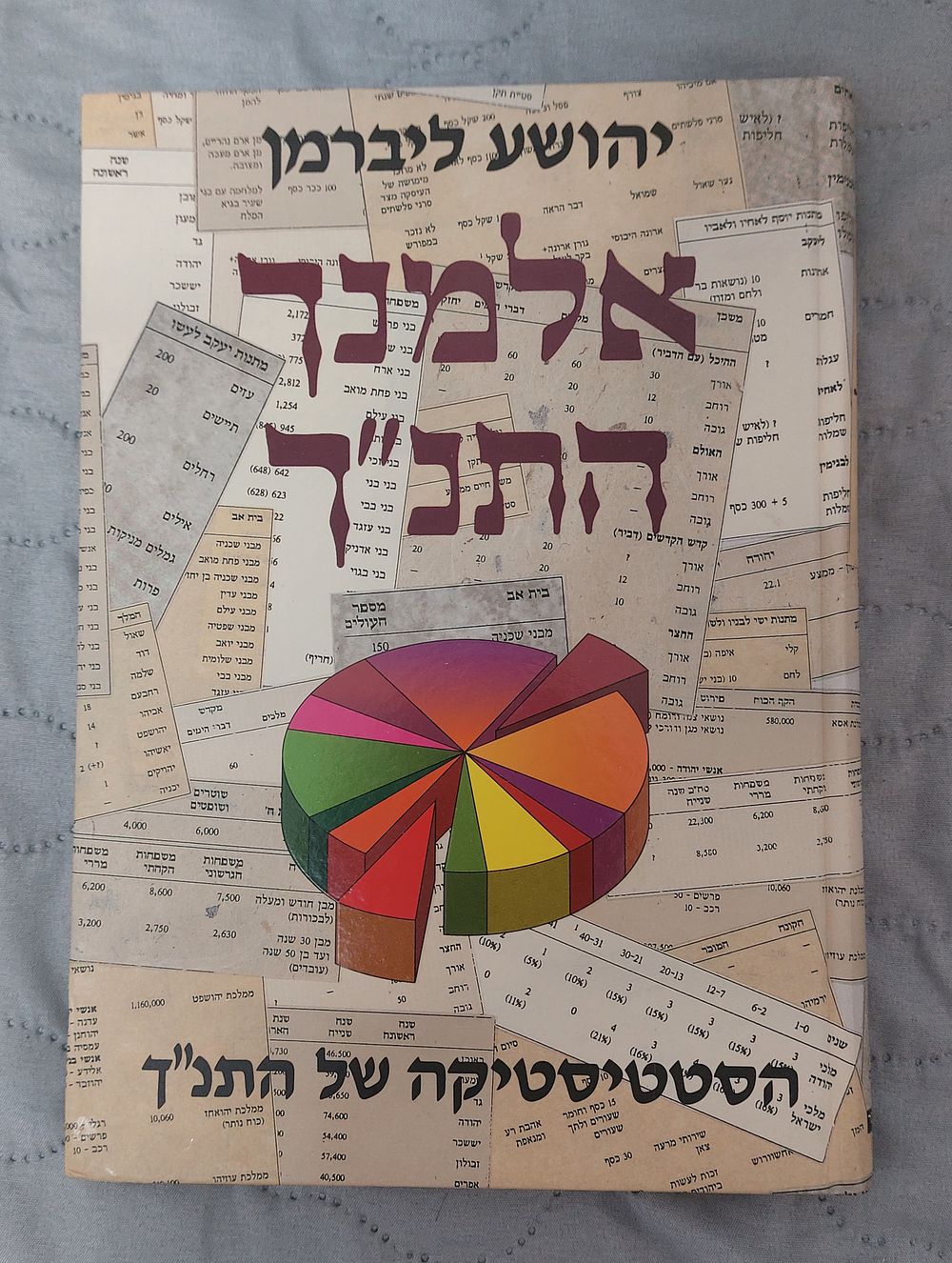 אלמנך התנ״ך - הסטטיסטיקה של התנ״ך.
מאת יהושע ליברמן.
266 עמודים. מצב טוב מאוד 1995.