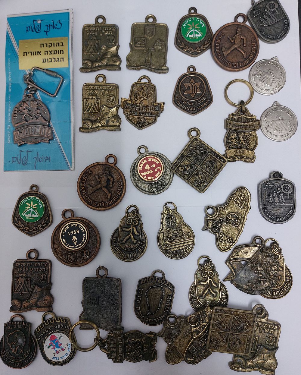 לוט גדול של מדליות מצעדות שונות, יתכנו כפילויות