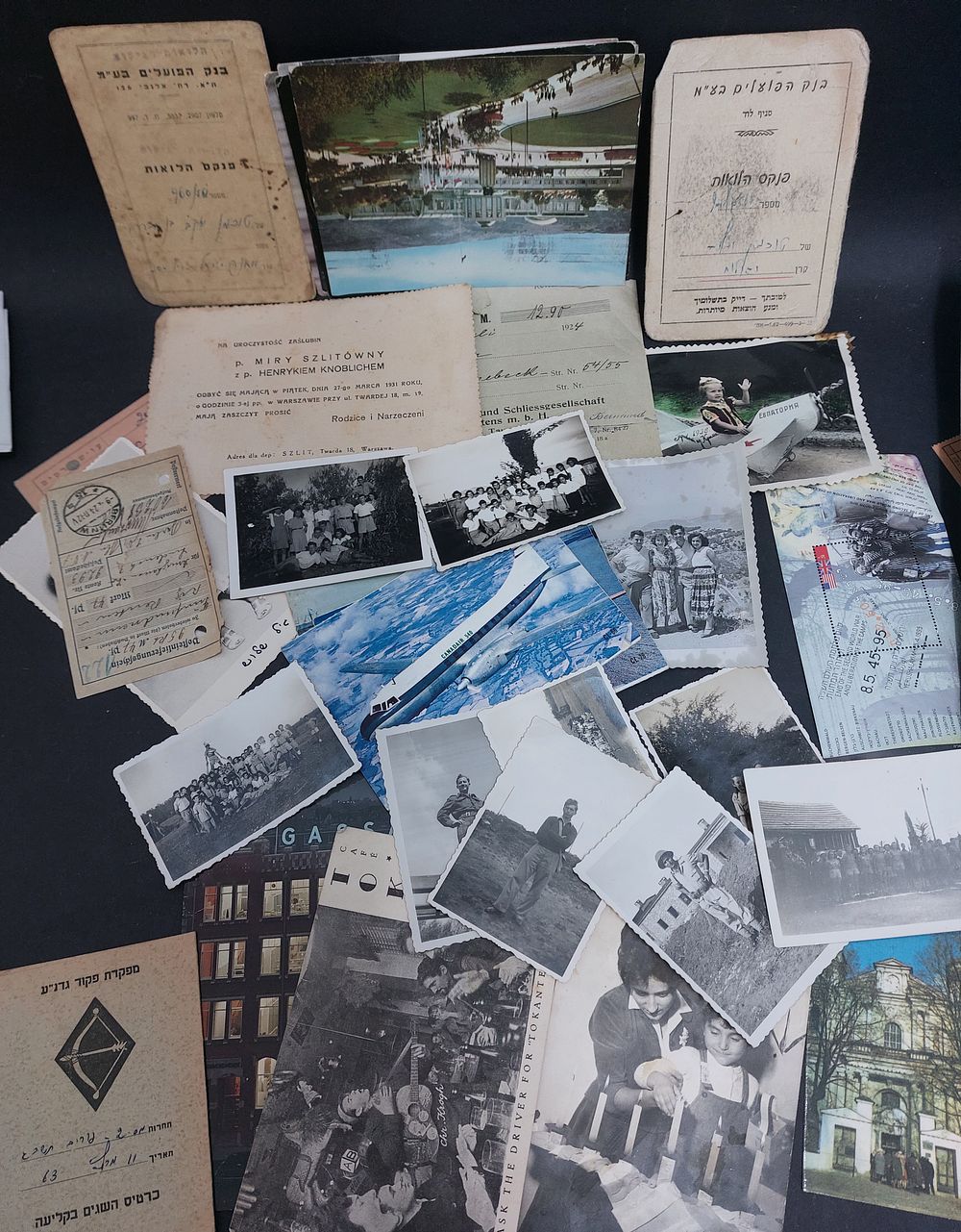 לוט צילומים וניירת בניהם צילומים מוקדמים ראשית צה"ל ועוד