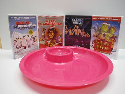 Lot of DVD's and Snack Plate