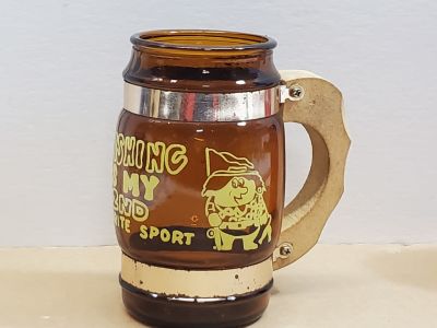 Vintage Funny Beer Glass