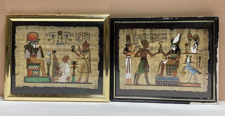 2 Egytian Prints 10.5 x 13"
