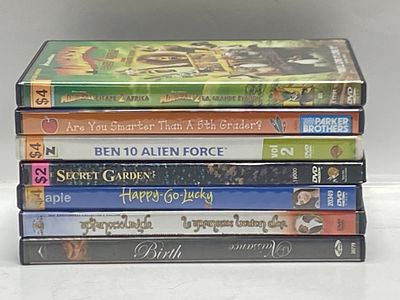 Lot of 7 DVD's