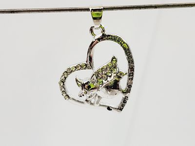 Pendant Flying Pig With Crystals