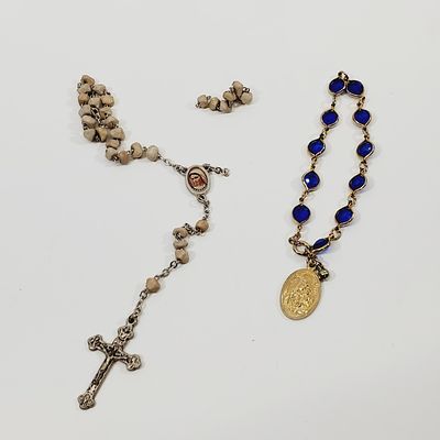 Religious Lot. rosary needs repairs
