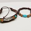 2 New Leather Bracelets AdjustableImage - 1