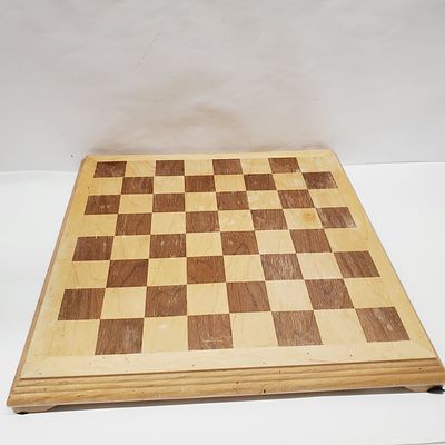 Wood Chess Board 14"