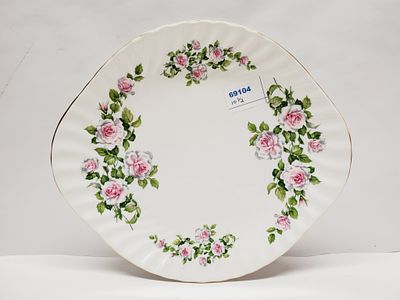 Handled Cake Plate 10.5" Made in England