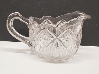 EAPG Pressed Glass Pitcher Creamer