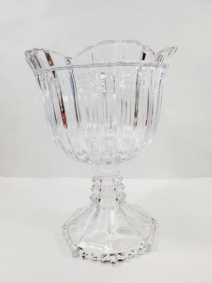 Vintage Crystal Flower Vase or Candle Holder