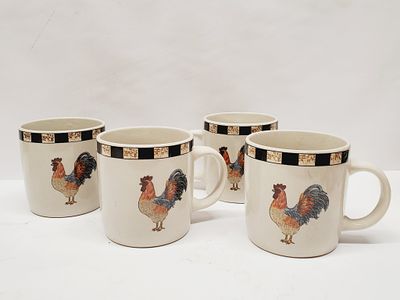 Rooster Coffee Cups Mugs